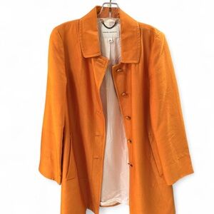 Banana Republic Vibrant Orange Trench Coat